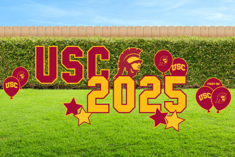 USC Trojan Acceptance Die Cut Yard Display USC Book Stores